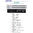 IA 231F 2 x 31 sávos equalizer, gerjedés figyelővel és limiterrel