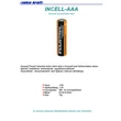 INCELL-AAA Mikroceruza elem, Industrial Duracell