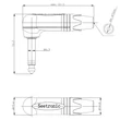 SP2RX-B Mono 6,3 pipa jack dugó (fekete)