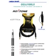 GGJJ100L5 6,3 Jack mono - 6,3 Jack mono professzionális gitárkábel, 5m (fekete)