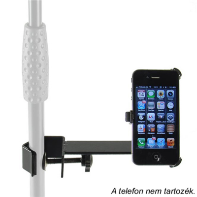 IPH-04 iPhone 4 tartó, mikrofon állványhoz rögzíthető