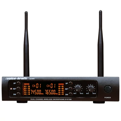 LS-970 UHF zsebadós mikrofon szett 2 db csíptetős mikrofonnal