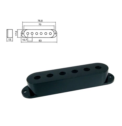 SPC-30-BK Pickup fedél, fekete