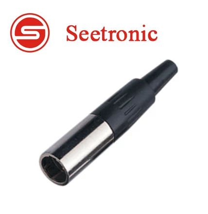 ST102 Mini XLR lengő papa csatlakozó, 3 pólusú