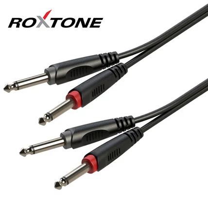 RACC100L1 2x6,3 Jack - 2x6,3 Jack kábel, 1m