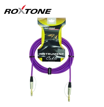 TGJJ100L3-TPR 6,3 Jack - 6,3 Jack professzionális gitárkábel, 3m (transparent lila)