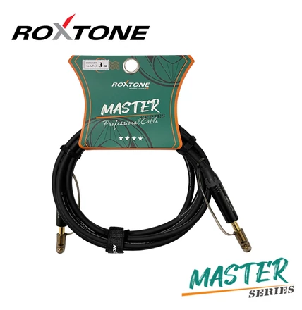 MGJJ110L3  Master Series 6,3 Jack mono - 6,3 Jack mono professzionális gitárkábel, 3m (fekete)