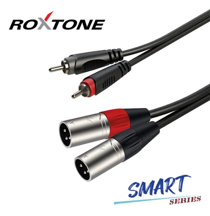 SACC190L1 2xXLR(p) - 2xRCA kábel, 1m