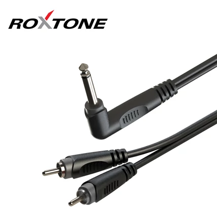 RAYC120AL5 6,3 mono pipa jack - 2xRCA kábel, 5m